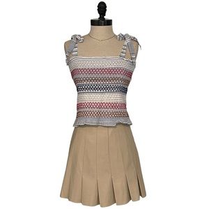 Belle du Jour Multi-Color Striped Tank Top - Size XL - 100% Cotton - Brand New